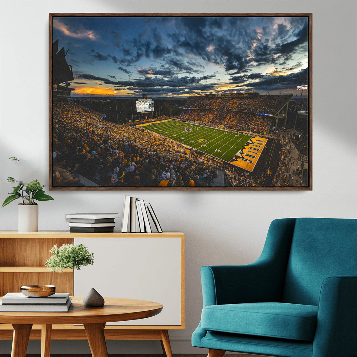 University of Wyoming Cowboys Football Team Print - Laramie