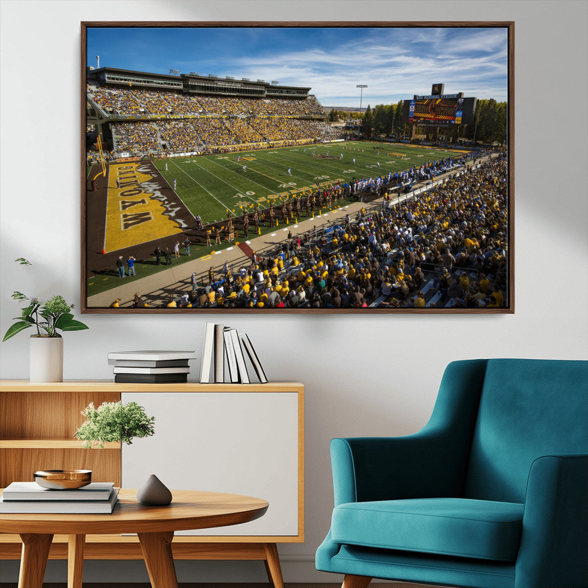 University of Wyoming Cowboys Football Team Print - Laramie