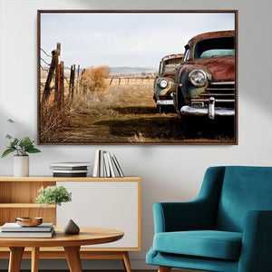 Classic Cars Vintage Wall Art Canvas Print