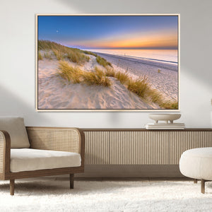Sunrise On The Beach Wall Art Canvas Print