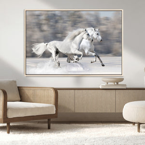 The White Horses Wall Art, Framed White Horses Wall Art