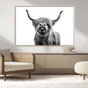 Fanny Scottish Highland Cow Cattle Art Print Farmhouse Wall