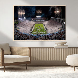 Penn Stadium Football Wall Art Canvas Print, Pennsylvania