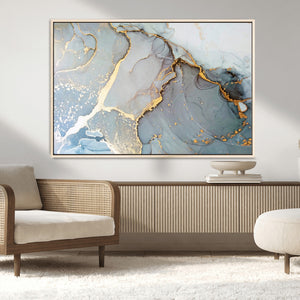 Large Abstract Marble Wall Art Canvas Print for Living Room