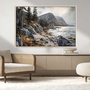 Serene Coastal View of Acadia National Park - Stunning