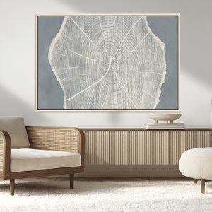Abstract Tree Ring Wall Art Canvas Print – Nature-Inspired,