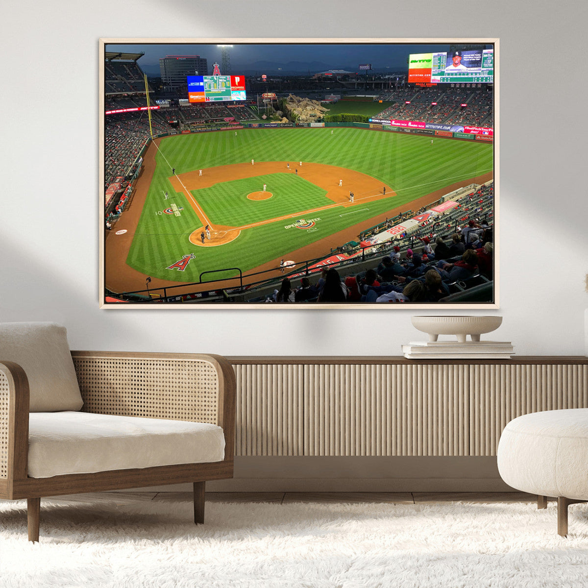 Angel Stadium Aerial Canvas Print – Los Angeles Angels