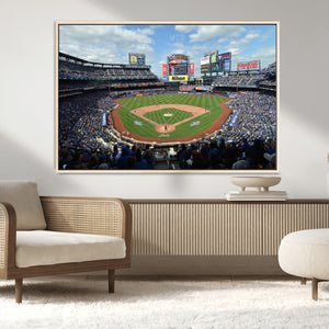 New York Mets Baseball Team Print - Citi Field Stadium Wall