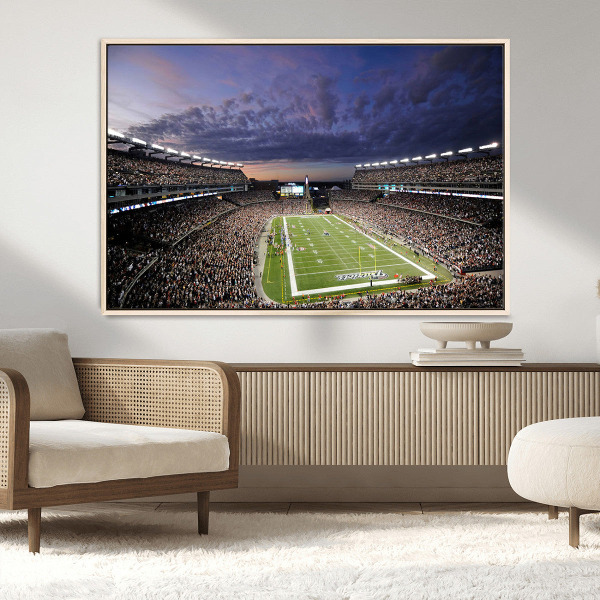 New England Patriots Football Team Print - Foxborough
