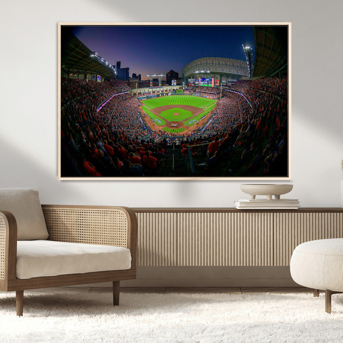 Houston Astros Baseball Print Canvas - Houston Minute Maid