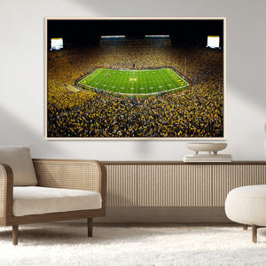 Stadium in Michigan Wall Art Canvas Print, Framed American