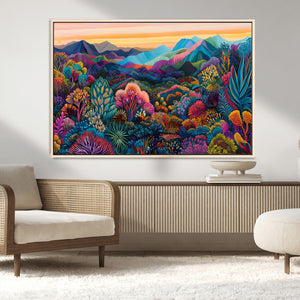 Colorful Abstract Landscape Wall Art Print Canvas - Vibrant