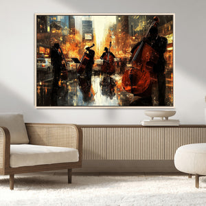 Jazz Wall Art Canvas Print – Colorful Musical Instrument