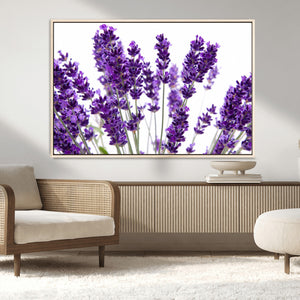 Lavender Flower Wall Art Canvas Print