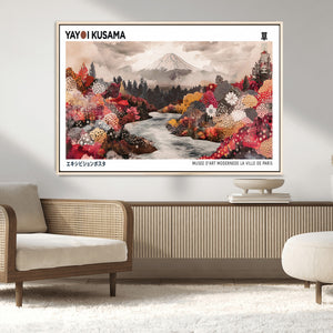 Yayoi Kusama Wall Art Canvas Print – Framed Large Abstract