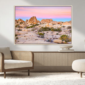 Vibrant Sunset Sky Wall Art Canvas Print – Framed Joshua