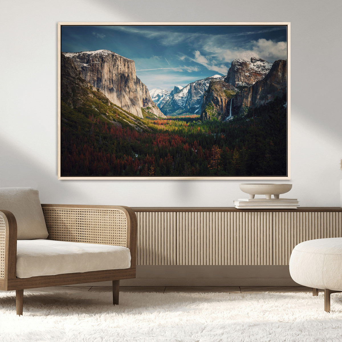 Yosemite National Wall Art Canvas Print – Framed Mountain