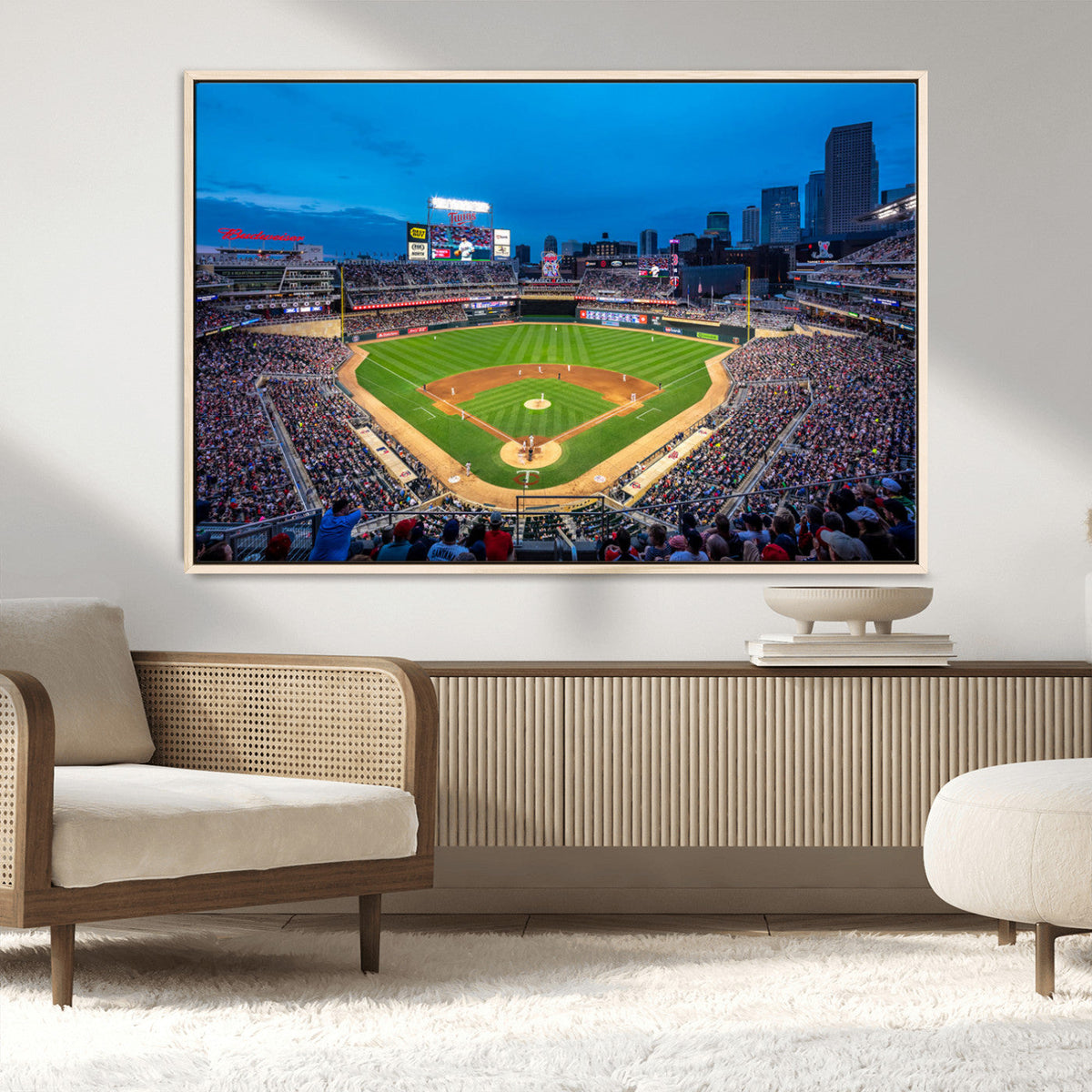 Target Field Stadium Wall Art Canvas Print – Minnesota Twins