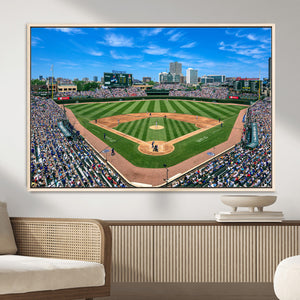 Wrigley Field Baseball Stadium Canvas Wall Art – Packed