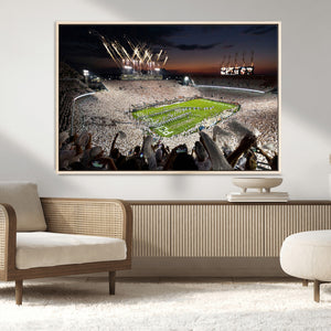 Penn State Stadium Wall Art – White Out Football Game Canvas