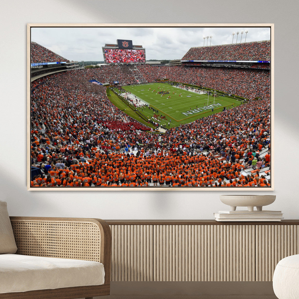 Jordan-Hare Stadium Wall Art Canvas Print, College Sports