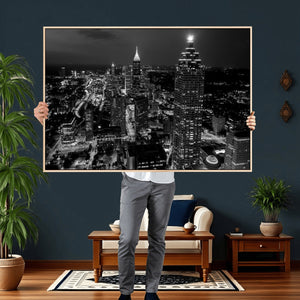 Atlanta Skyline Wall Art Canvas Print, Atlanta Downtown