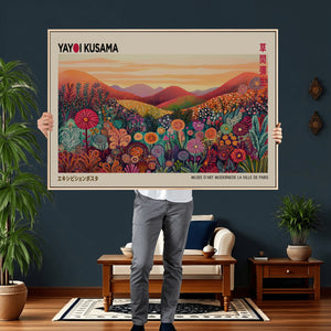 Yayoi Kusama Colorful Landscape Wall Art Canvas Print –