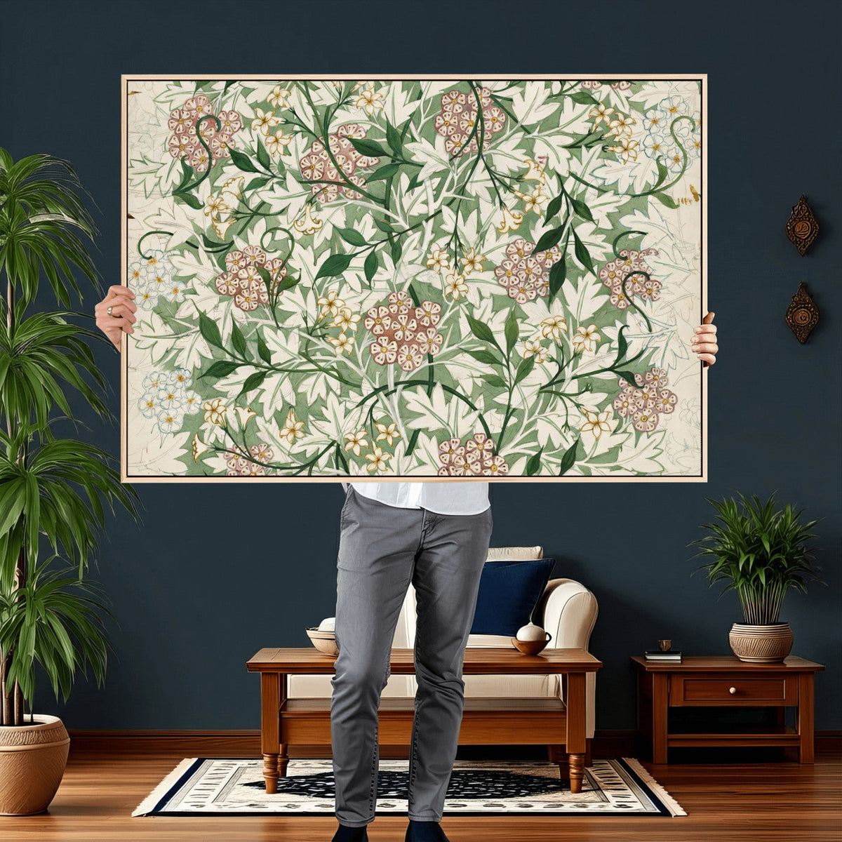 William Morris Jasmine 1872 Canvas Wall Art — Arts and