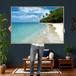 Puerto Rico Beach Paradise Wall Art – Tropical Coastal Print