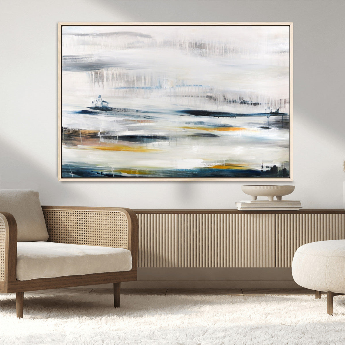 Soft Color Abstract Canvas Print
