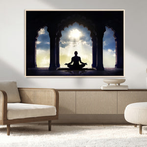 Women and Yoga Wall Art Canvas Print