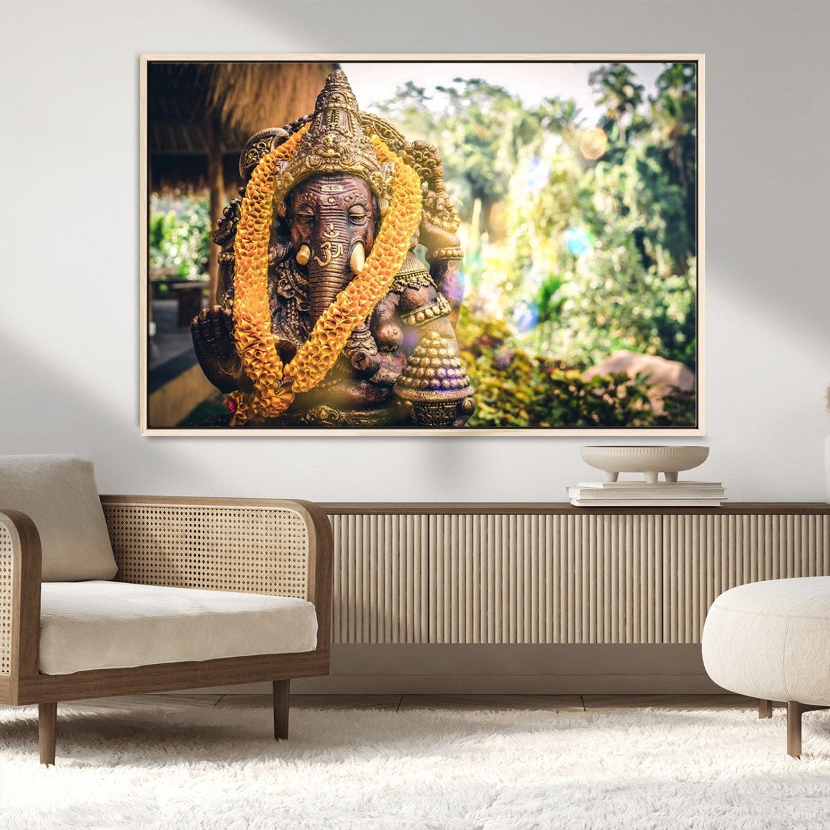 Hinduism Statue Wall Art Canvas Print