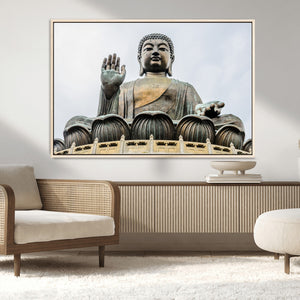 Buddha Statue Wall Art Canvas Print