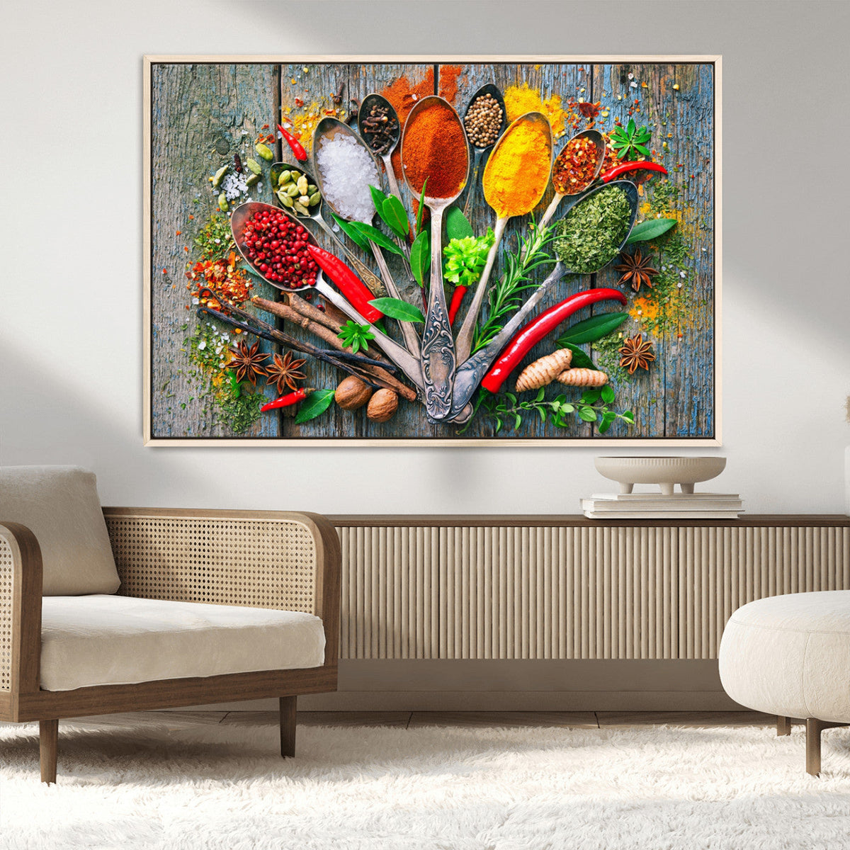 Spoonful of Spices Cooking Wall Art Canvas Print - Vibrant