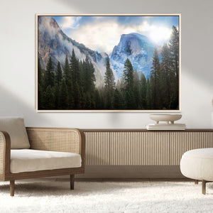 Half Dome Yosemite Calinia Wall Art Canvas Print El Capitan