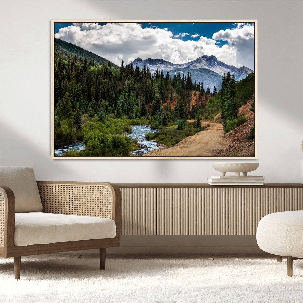 San Juan Nal Forest Wall Art Landscape Canvas Print