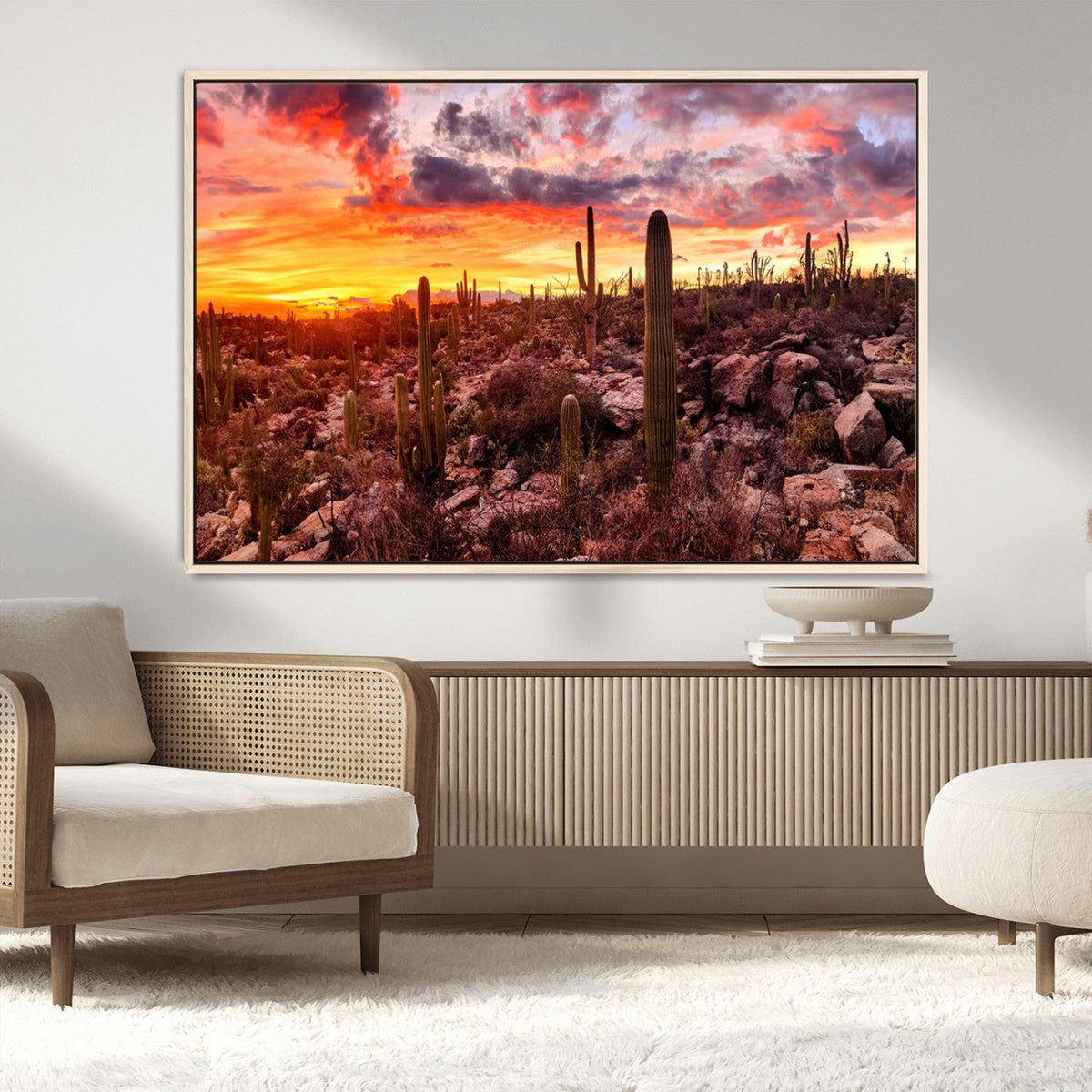 Arizona Desert Print, Western Cowboy Wall Art Print