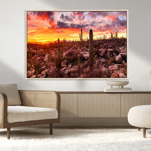 Arizona Desert Print, Western Cowboy Wall Art Print