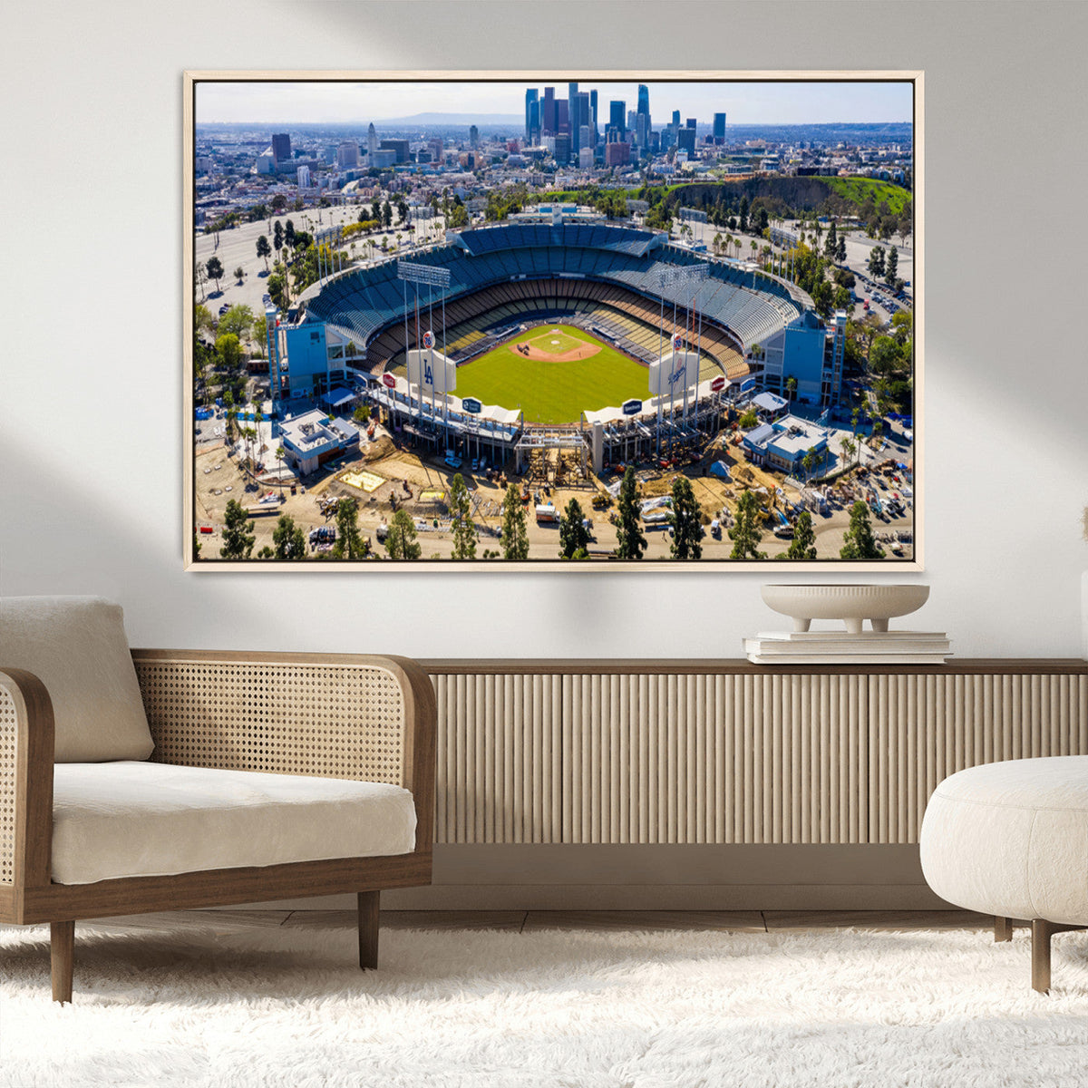 Los Angeles Dodgers Dodger Stadium Wall Art Canvas Print -