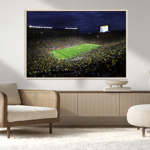 Michigan Wolverines Football Canvas Wall Decor, Football