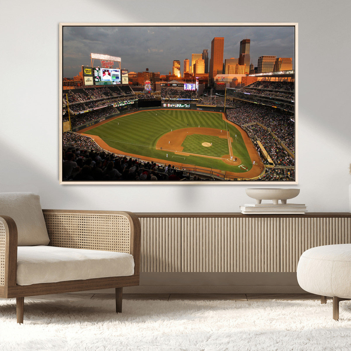 Minnesota Twins Baseball Team Print - Minneapolis Target