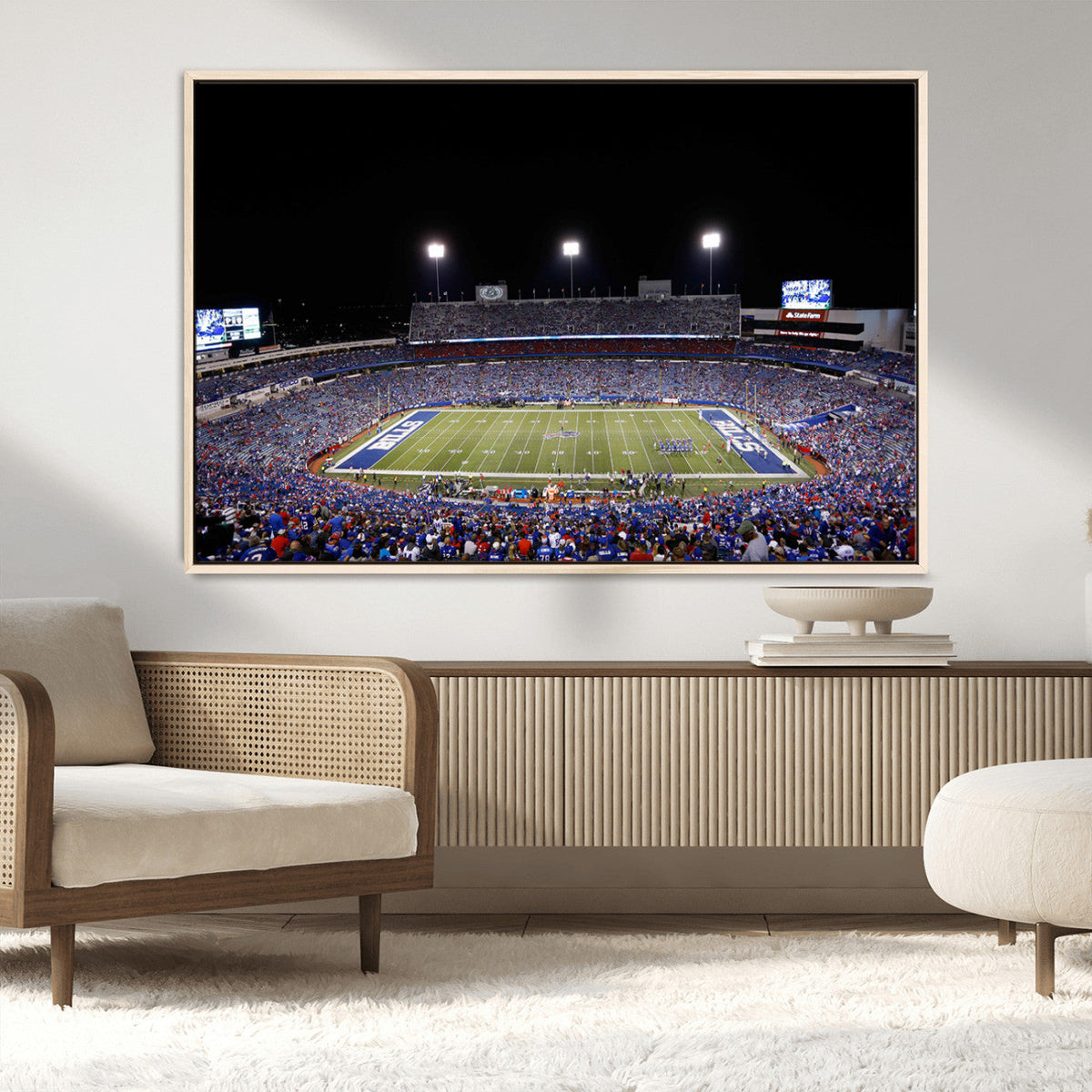 Buffalo Bills Wall Art - Buffalo Bills Stadium Canvas Print,