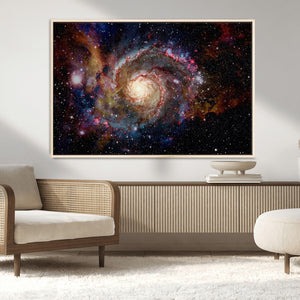 Nebula and Galaxies in Space Wall Art Canvas Print, Spiral