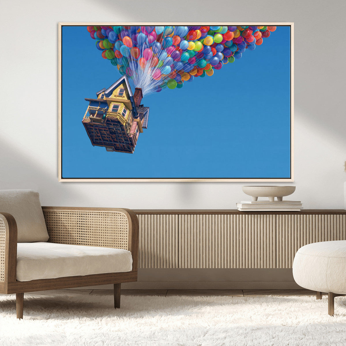 Carl Fredricksen, Up Movie Wall Art, Balloons Wall Art, Air