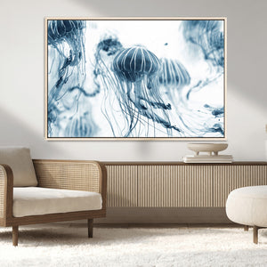 Abstract Jellyfish Canvas Print Wall Art