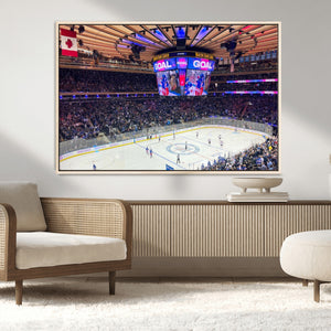Madison New York Rangers Hockey Stadium Wall Art Canvas