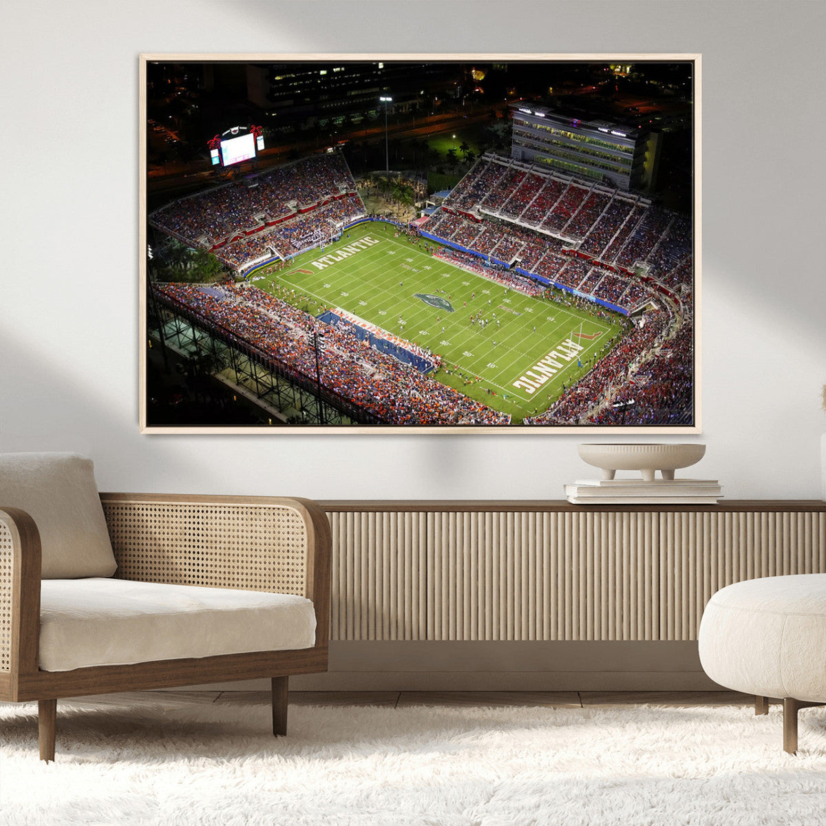 Florida Atlantic University Owls Canvas Print, Football Team