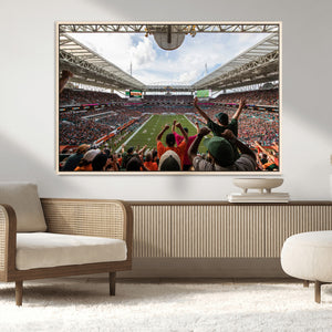 Miami Hurricanes Football Team Wall Art Print - Miami Hard