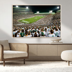 Michigan State Spartans Football Canvas Print - East Lansing