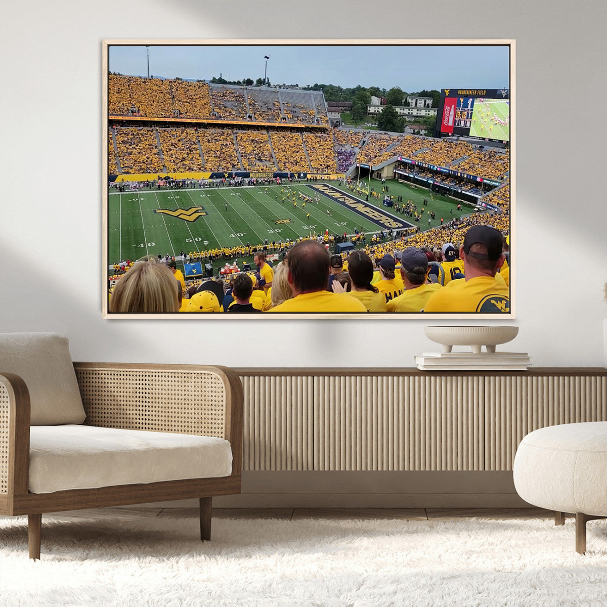 Puskar Stadium Canvas Print Wall Art - Morgantown Print -